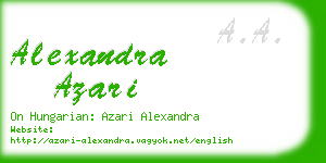 alexandra azari business card